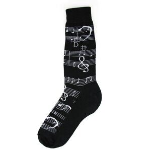 NWT Music Note Men's Crew Length Socks Modcloth Father's Day